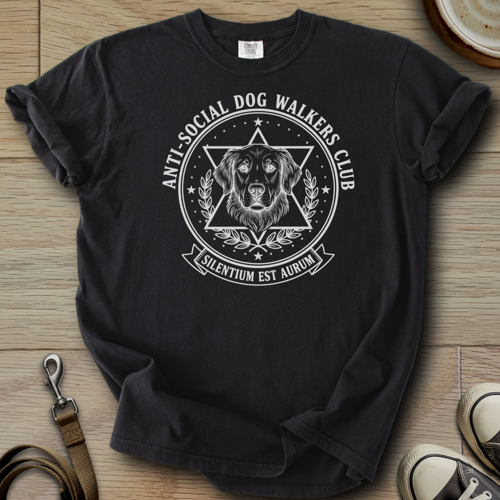 Anti-Social Dog Walkers Club - Golden T-Shirt
