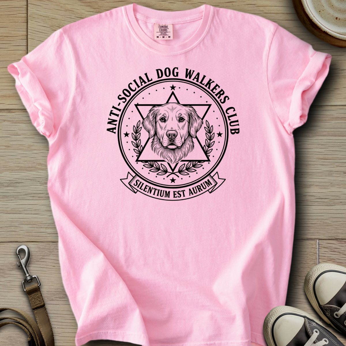 Anti-Social Dog Walkers Club - Golden T-Shirt ©