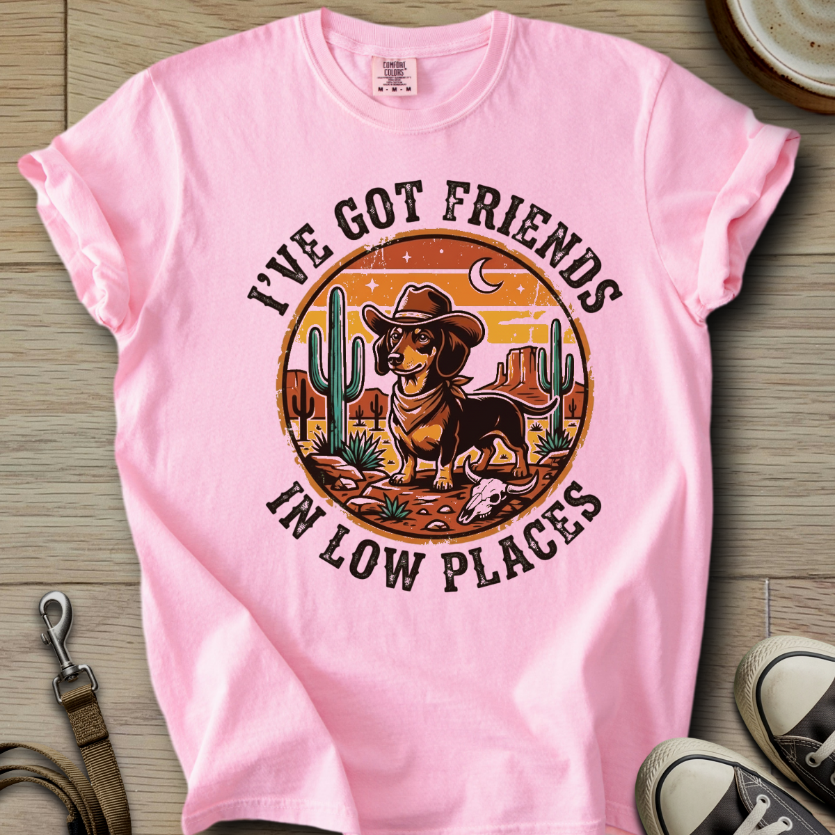 Got Friends in Low Places - Doxie T-Shirt