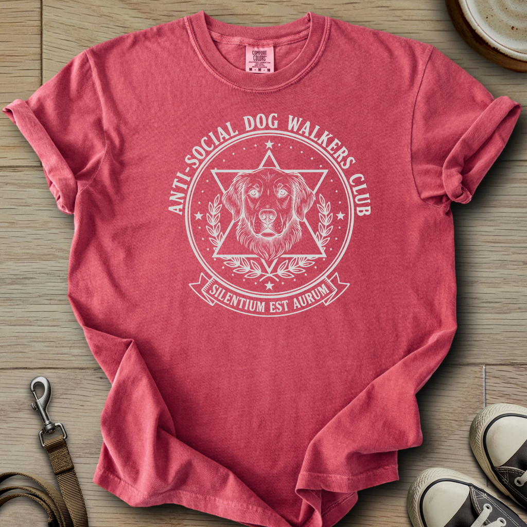 Anti-Social Dog Walkers Club - Golden T-Shirt