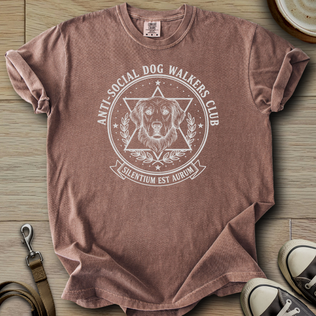 Anti-Social Dog Walkers Club - Golden T-Shirt