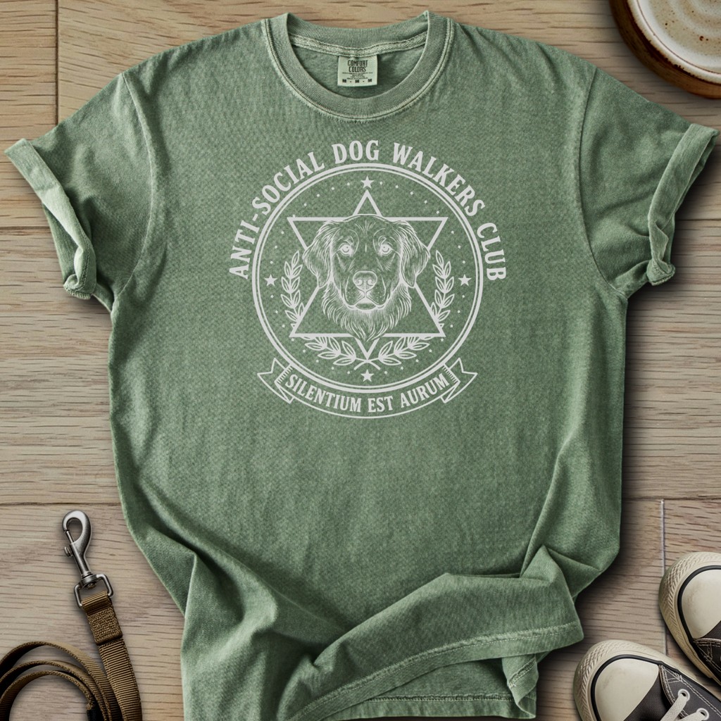 Anti-Social Dog Walkers Club - Golden T-Shirt