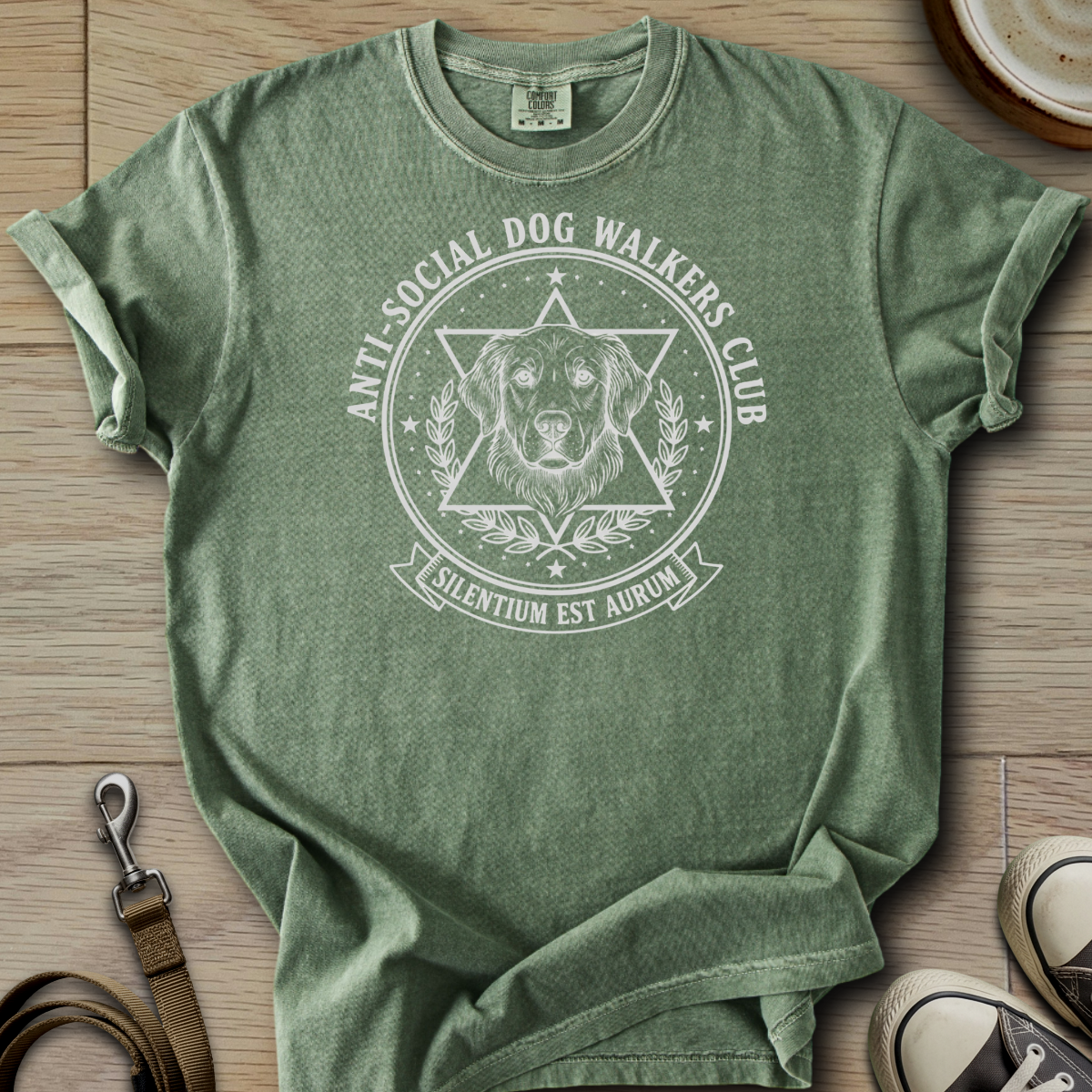 Anti-Social Dog Walkers Club - Golden T-Shirt