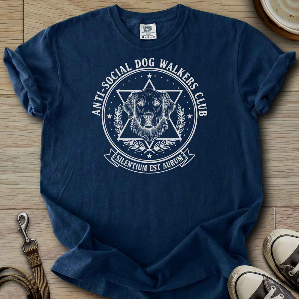 Anti-Social Dog Walkers Club - Golden T-Shirt