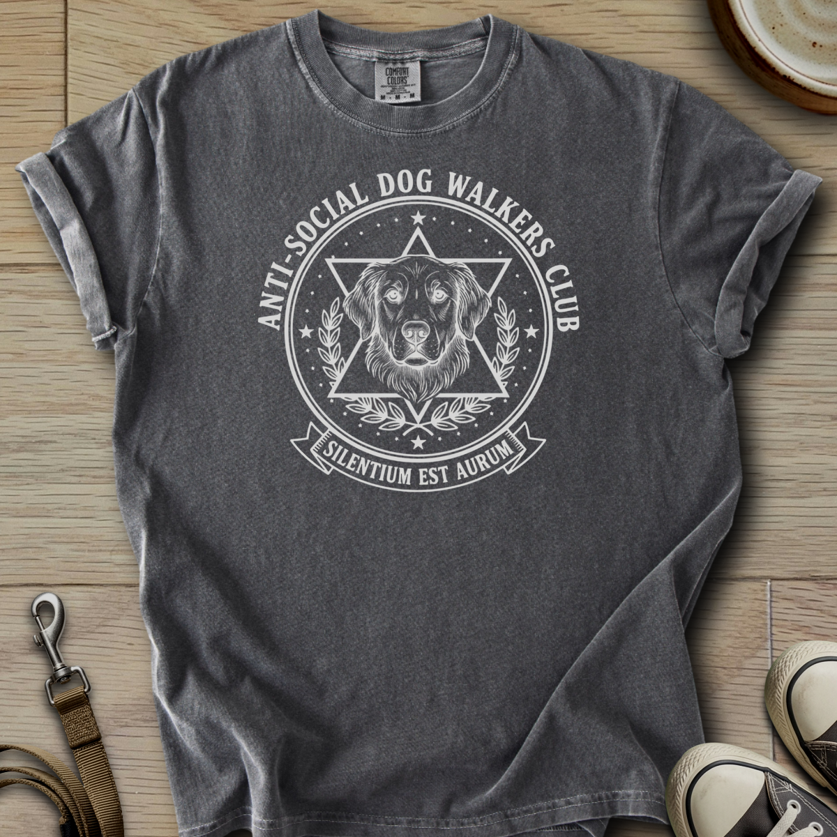 Anti-Social Dog Walkers Club - Golden T-Shirt